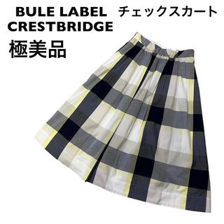 ブルーレーベルクレストブリッジ(BLUE LABEL CRESTBRIDGE)の【極美品】ブルーレーベル クレストブリッジ　チェック　スカート(ひざ丈スカート)