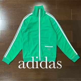 アディダス(adidas)のadidas アディダス 古着 トラックジャケット ジャージ 緑(ジャージ)