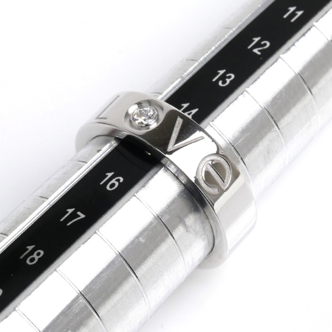 Cartier(カルティエ)のCARTIER カルティエ K18WG ホワイトゴールド ラブリング 1P ダイヤ リング・指輪 ダイヤモンド 14.5号 55 9.8g 2006年 クリスマス限定 レディース【中古】【美品】 レディースのアクセサリー(リング(指輪))の商品写真