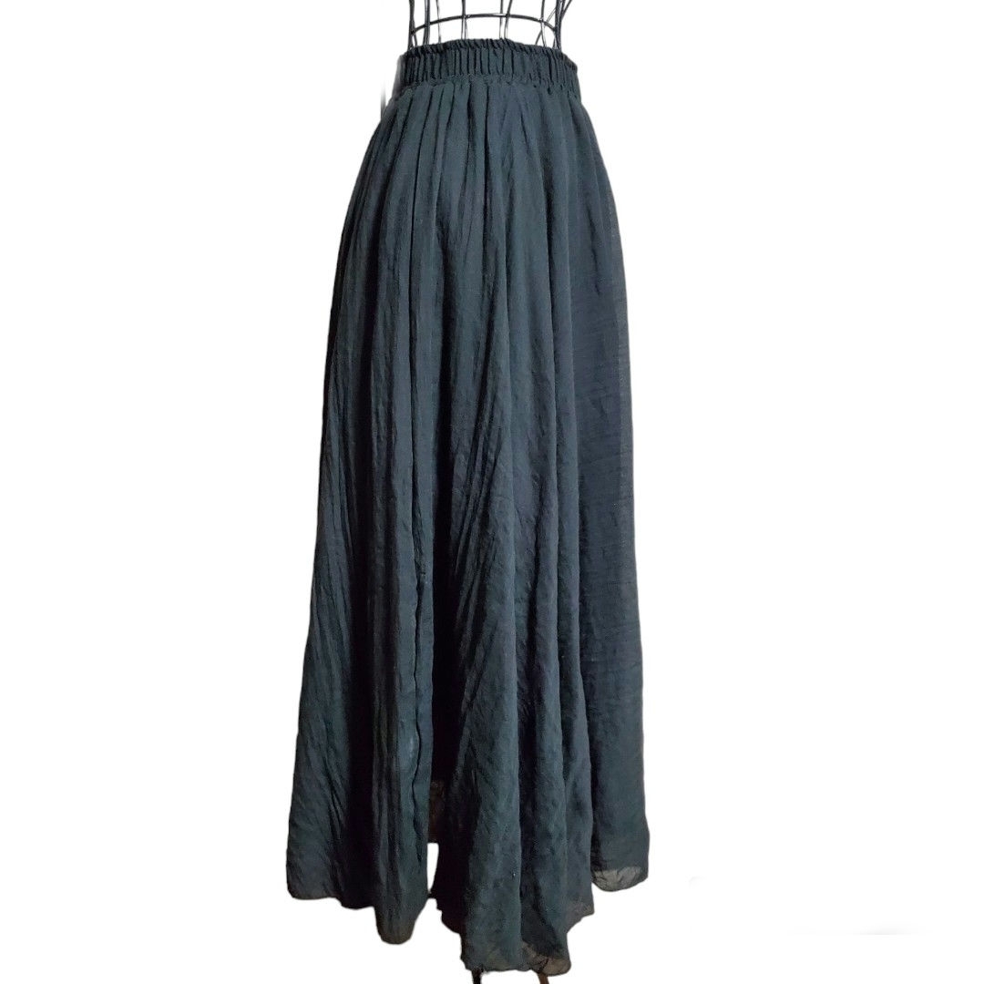 ☆ふんわり☆細見え☆ロングスカート☆マキシスカート☆フレアロングスカート☆ レディースのスカート(ロングスカート)の商品写真