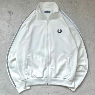 FRED PERRY - 希少ポルトガル製 美品 フレッドペリー リフレクター刺繍 トラックジャケット 白