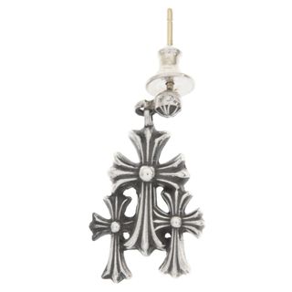 クロムハーツ(Chrome Hearts)のCHROME HEARTS クロムハーツ 3CH CROSS DROP トリプルクロス 3クロス ドロップピアス シルバー(ピアス(片耳用))