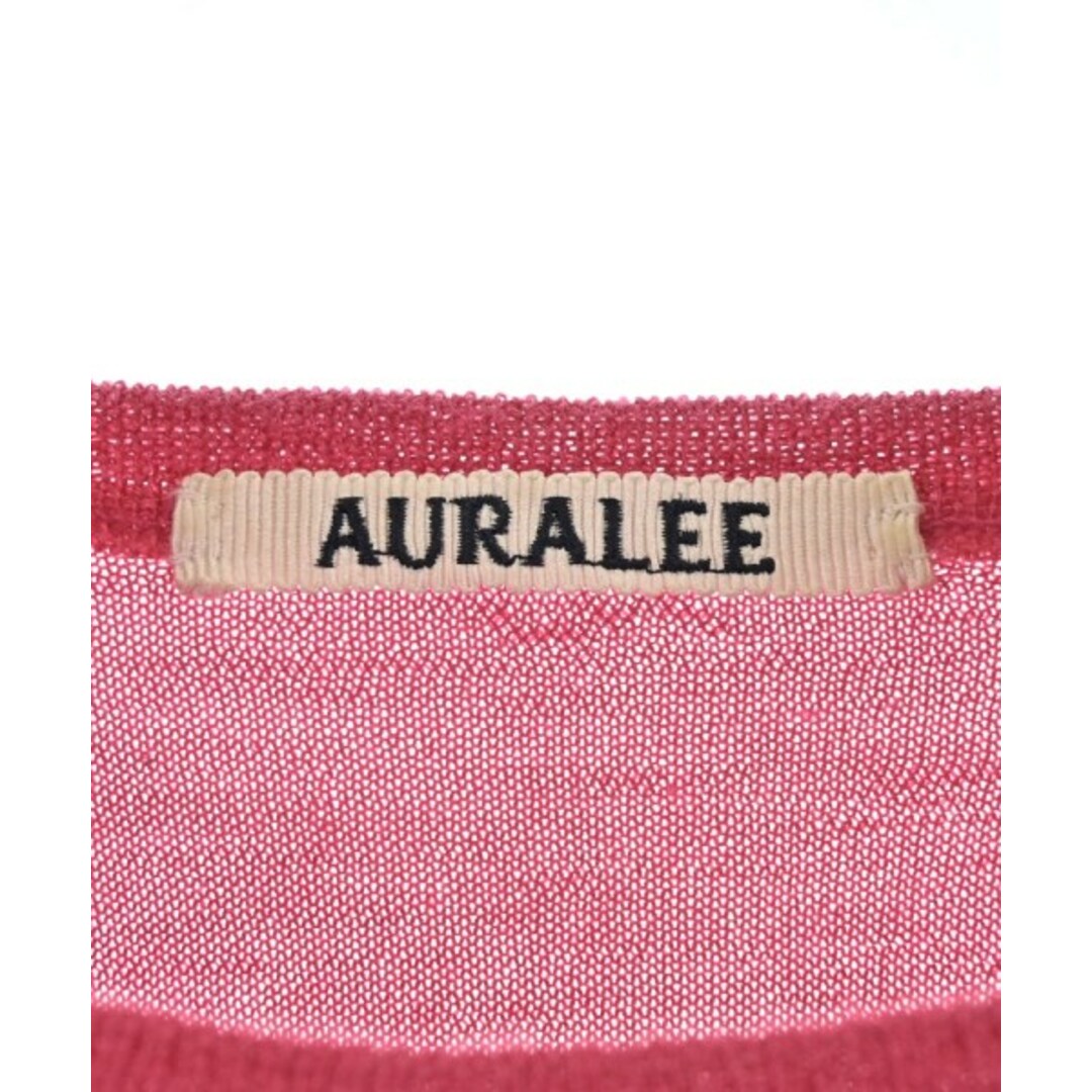 AURALEE(オーラリー)のAURALEE オーラリー ニット・セーター 1(M位) ピンク 【古着】【中古】 レディースのトップス(ニット/セーター)の商品写真