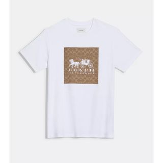 コーチ(COACH)の1978 新品　COACH シグネチャー　ホースアンドキャリッジ　Tシャツ　S(Tシャツ(半袖/袖なし))