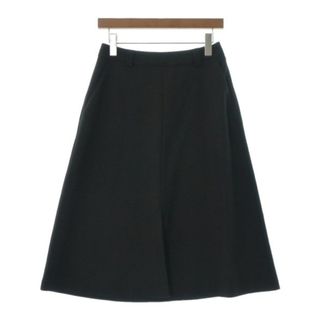 marimekko マリメッコ ひざ丈スカート 36(S位) 黒 【古着】【中古】