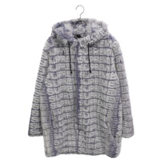 シュプリーム(Supreme)のSUPREME シュプリーム 22SS Faux Fur Hooded Coat フェイクファーフーデッドコート ブルー(フライトジャケット)