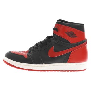 ナイキ(NIKE)のNIKE ナイキ 94復刻 AIR JORDAN1 エアジョーダン1 1994 ブレッド ハイカットスニーカー ブラック/レッド 130207-061 US8.5(スニーカー)