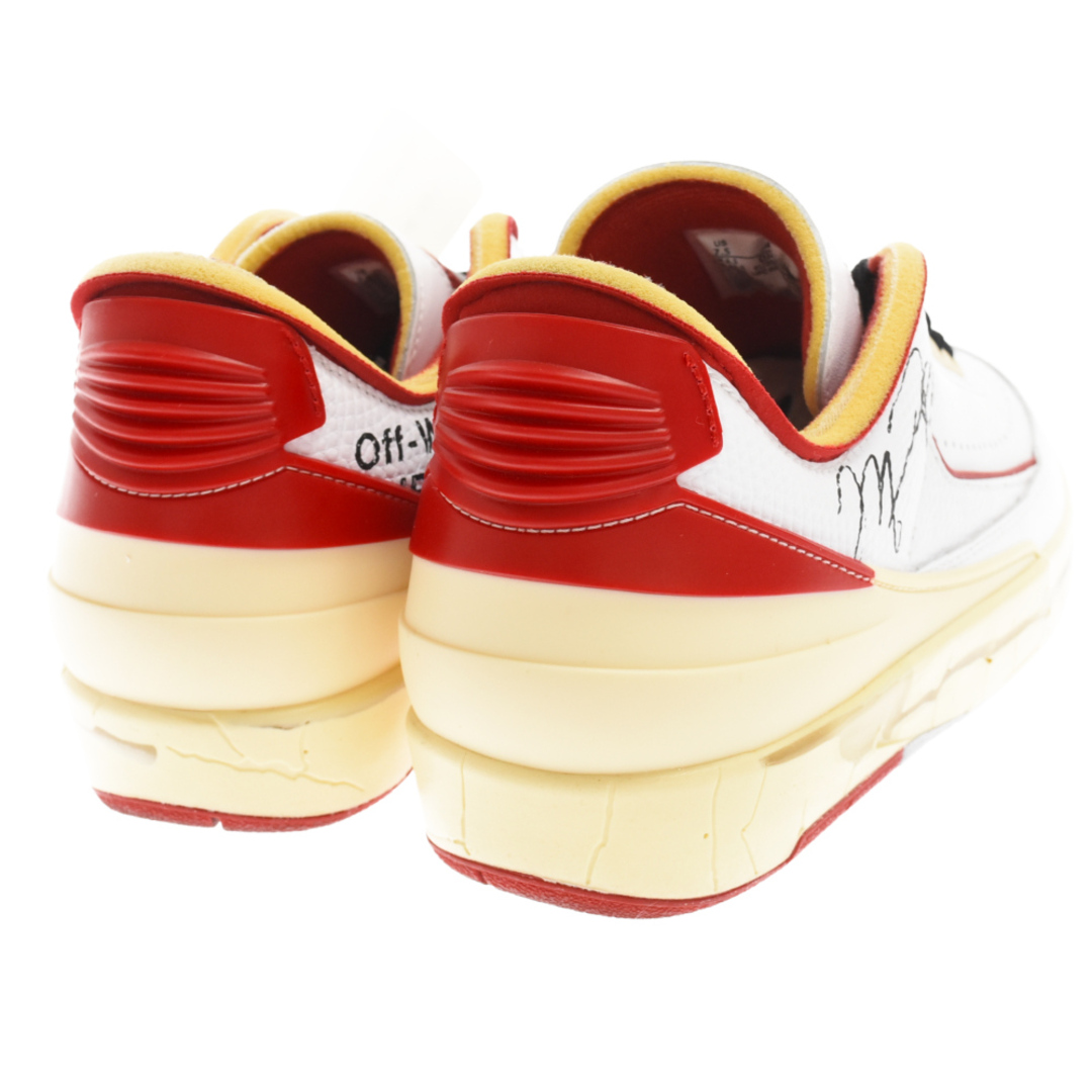 NIKE(ナイキ)のNIKE ナイキ ×OFF-WHITE AIR JORDAN 2 RETRO LOW SP DJ4375-106 オフホワイト エアジョーダン2 レトロ ローカットスニーカー ホワイト/レッド US7.5/25.5cm メンズの靴/シューズ(スニーカー)の商品写真