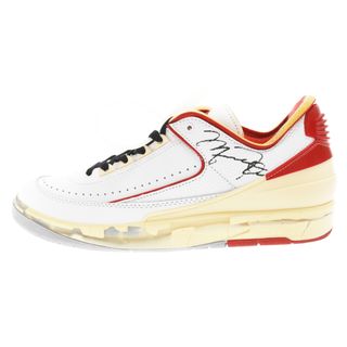 ナイキ(NIKE)のNIKE ナイキ ×OFF-WHITE AIR JORDAN 2 RETRO LOW SP DJ4375-106 オフホワイト エアジョーダン2 レトロ ローカットスニーカー ホワイト/レッド US7.5/25.5cm(スニーカー)