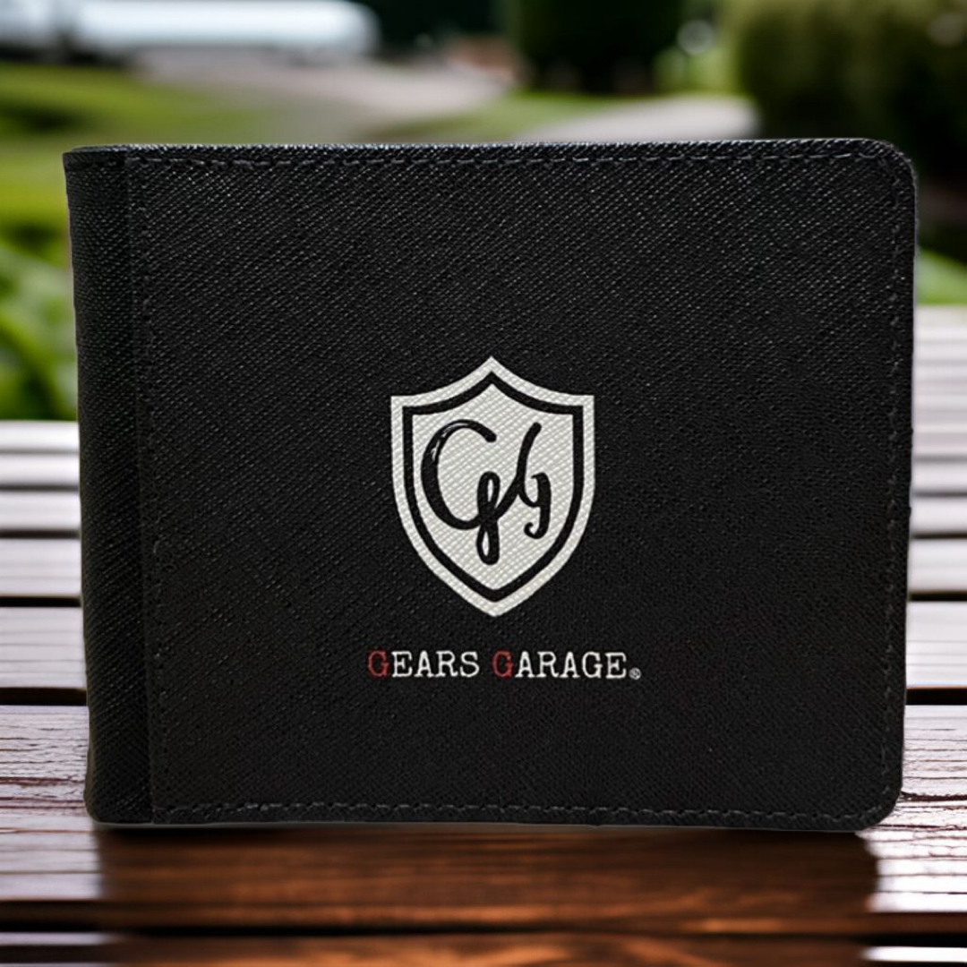 RUDE GALLERY(ルードギャラリー)の【新品未使用】GEARS GARAGE ギアズガレージ 二つ折り財布ブラック メンズのファッション小物(折り財布)の商品写真