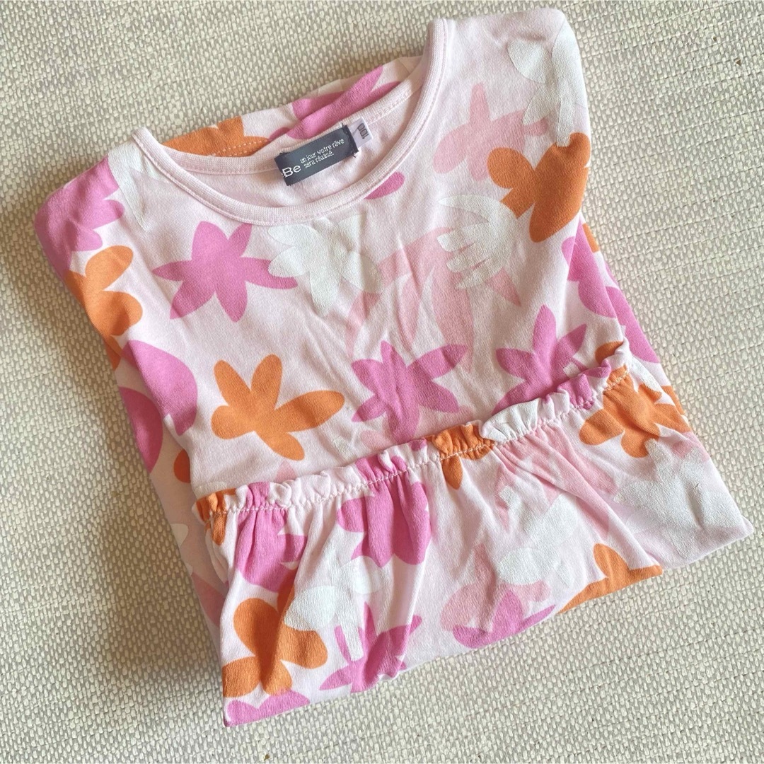 BeBe(ベベ)の美品⭐︎bebeカットソーワンピース キッズ/ベビー/マタニティのキッズ服女の子用(90cm~)(ワンピース)の商品写真