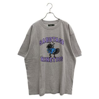 キネティックス(kinetics)のKinetics キネティクス 21SS NOT WORKING T-SHIRT プリント半袖Tシャツ グレー(Tシャツ/カットソー(半袖/袖なし))