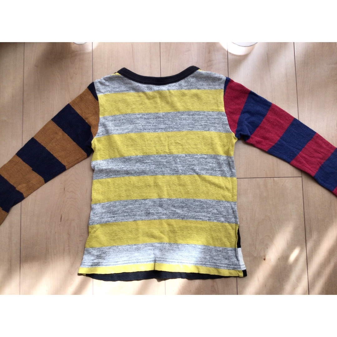 BREEZE(ブリーズ)のBREEZE しましま長袖Tシャツ 120 キッズ/ベビー/マタニティのキッズ服男の子用(90cm~)(Tシャツ/カットソー)の商品写真