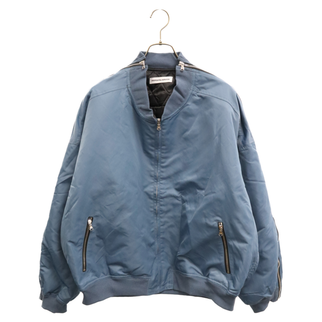 FFFPOSTALSERVICE トリプルエフポスタルサービス MA-1 Zipper Bomber Jacket アームジップ ボンバージャケット ブルゾン ブルー メンズのジャケット/アウター(フライトジャケット)の商品写真