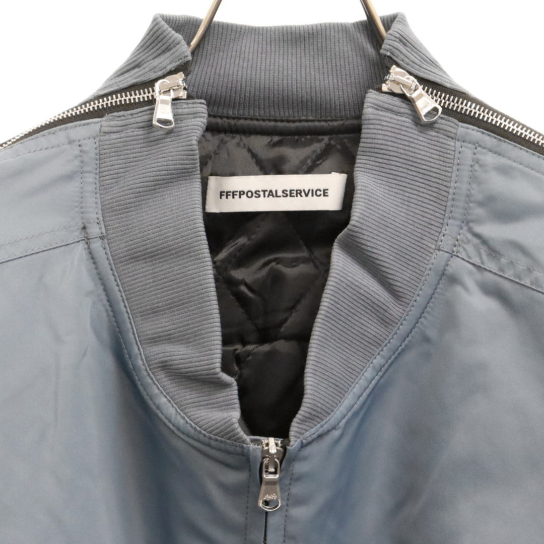 FFFPOSTALSERVICE トリプルエフポスタルサービス MA-1 Zipper Bomber Jacket アームジップ ボンバージャケット ブルゾン ブルー メンズのジャケット/アウター(フライトジャケット)の商品写真