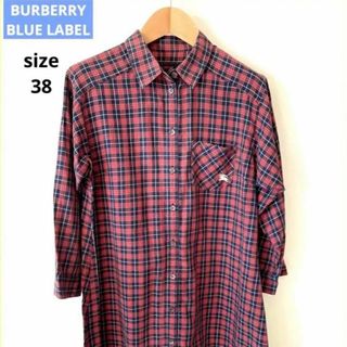 BURBERRY BLUE LABEL - BURBERRY BLUE LABEL バーバリー チュニック ロールアップ M