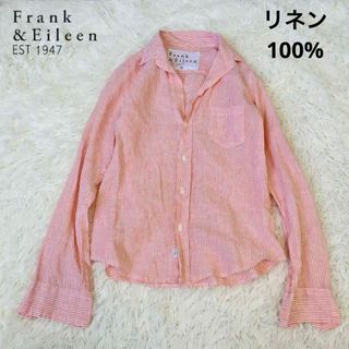 Frank&Eileen - Frank フランク&アイリーン　リネン　ストライプ　シャツ　オレンジ