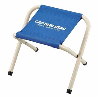 【色: ブルー】キャプテンスタッグ キャンプ用品 バーベキュー BBQ用 椅子 (テーブル/チェア)