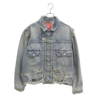 KENZO ケンゾー ×LEVI'S TYPE II デニム トラッカー ジャケット A6827 0000 インディゴ