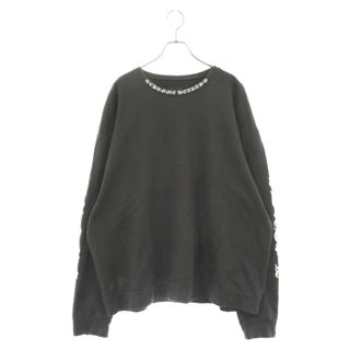 クロムハーツ(Chrome Hearts)のCHROME HEARTS クロムハーツ SWTSHRT PLVR ネックロゴプリントスウェットトレーナー ブラック(スウェット)