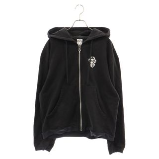 クロムハーツ(Chrome Hearts)のCHROME HEARTS クロムハーツ ダガープリントダガージップアップパーカー M ブラック(パーカー)