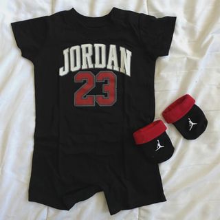 ジョーダン(Jordan Brand（NIKE）)の【NIKE JORDAN】Baby 6Mサイズ　２点セット(ロンパース)