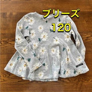 ブリーズ(BREEZE)のブリーズ 長袖 チュニック 120 花柄 カットソー ロンT 長袖Tシャツ(Tシャツ/カットソー)