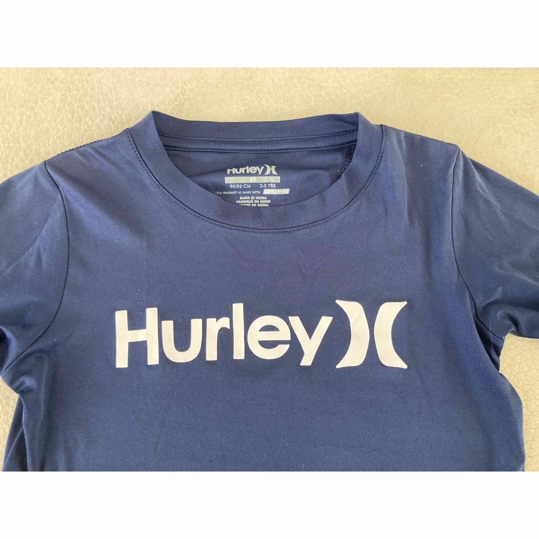 Hurley(ハーレー)のHurley ハーレー  ベビー キッズ ラッシュガード 90 100 紺 キッズ/ベビー/マタニティのキッズ服男の子用(90cm~)(Tシャツ/カットソー)の商品写真