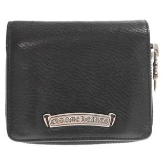 クロムハーツ(Chrome Hearts)のCHROME HEARTS クロムハーツ SQ ZIP BILL スクエアジップビル ラウンドジップレザーウォレット財布(折り財布)