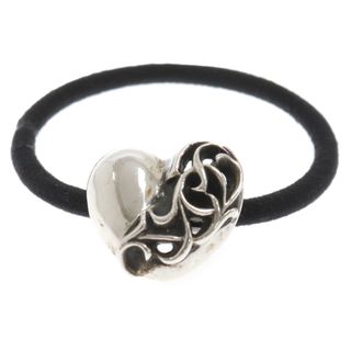 クロムハーツ(Chrome Hearts)のCHROME HEARTS クロムハーツ HAIRBAND ハートボタンヘアゴム コンチョ ブレスレット シルバー(ブレスレット)