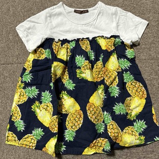 スタジオミニ(STUDIO MINI)のスタジオミニ パイナップル半袖Tシャツ 140cm(Tシャツ/カットソー)