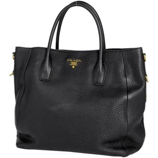 プラダ(PRADA)のプラダ ロゴプレート トートバッグ 【中古】(トートバッグ)