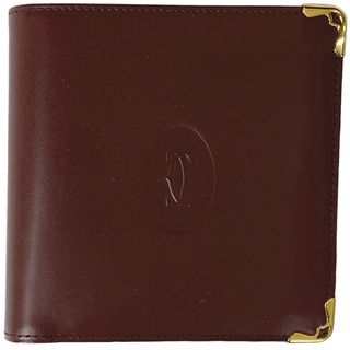 Cartier - カルティエ マストライン 二つ折り 財布 レディース 【中古】