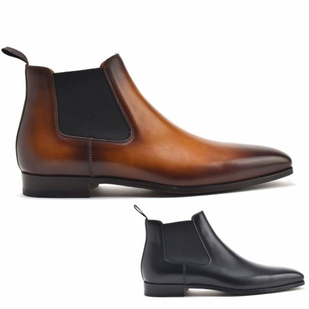 MAGNANNI(マグナーニ)の【CUERO】マグナーニ サイドゴア チェルシーブーツ メンズ ビジネスシューズ 革靴 紳士靴 ブラウン ブラック 黒 茶 MAGNANNI 20109【送料無料】 メンズの靴/シューズ(ブーツ)の商品写真