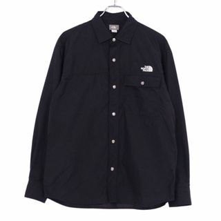 ザノースフェイス(THE NORTH FACE)の美品 ザノースフェイス THE NORTH FACE シャツ ロングスリーブヌプシシャツ ナイロン NR11961 トップス メンズ M ブラック(シャツ)