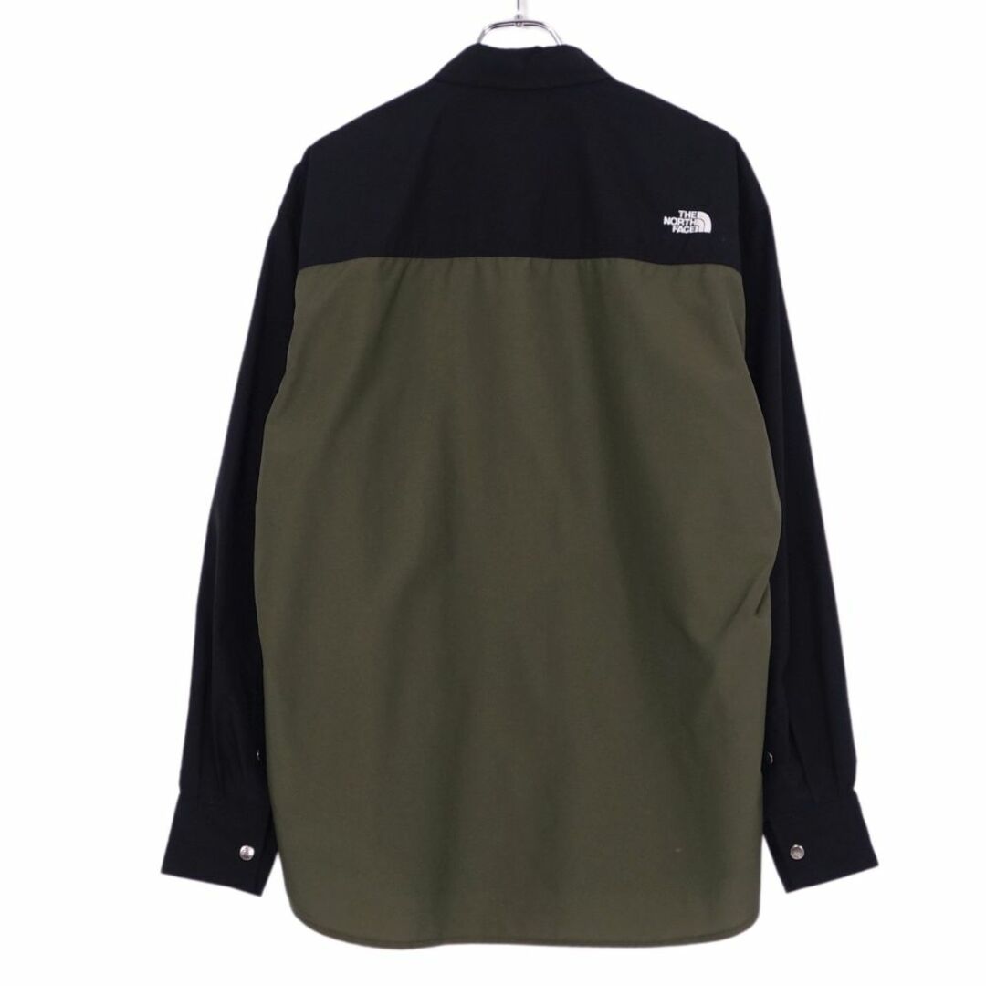 THE NORTH FACE(ザノースフェイス)の美品 ザノースフェイス THE NORTH FACE シャツ ロングスリーブヌプシシャツ NR11961 ナイロン トップス メンズ XL カーキ/ブラック メンズのトップス(シャツ)の商品写真