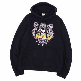 ケンゾー(KENZO)のケンゾー KENZO パーカー フーディー プルオーバー コットン トップス メンズ S ブラック(パーカー)