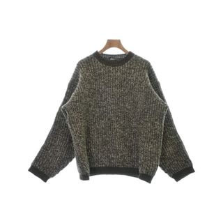 バーニーズニューヨーク(BARNEYS NEW YORK)のBARNEYS NEWYORK ニット・セーター L 茶xベージュ(ミックス) 【古着】【中古】(ニット/セーター)