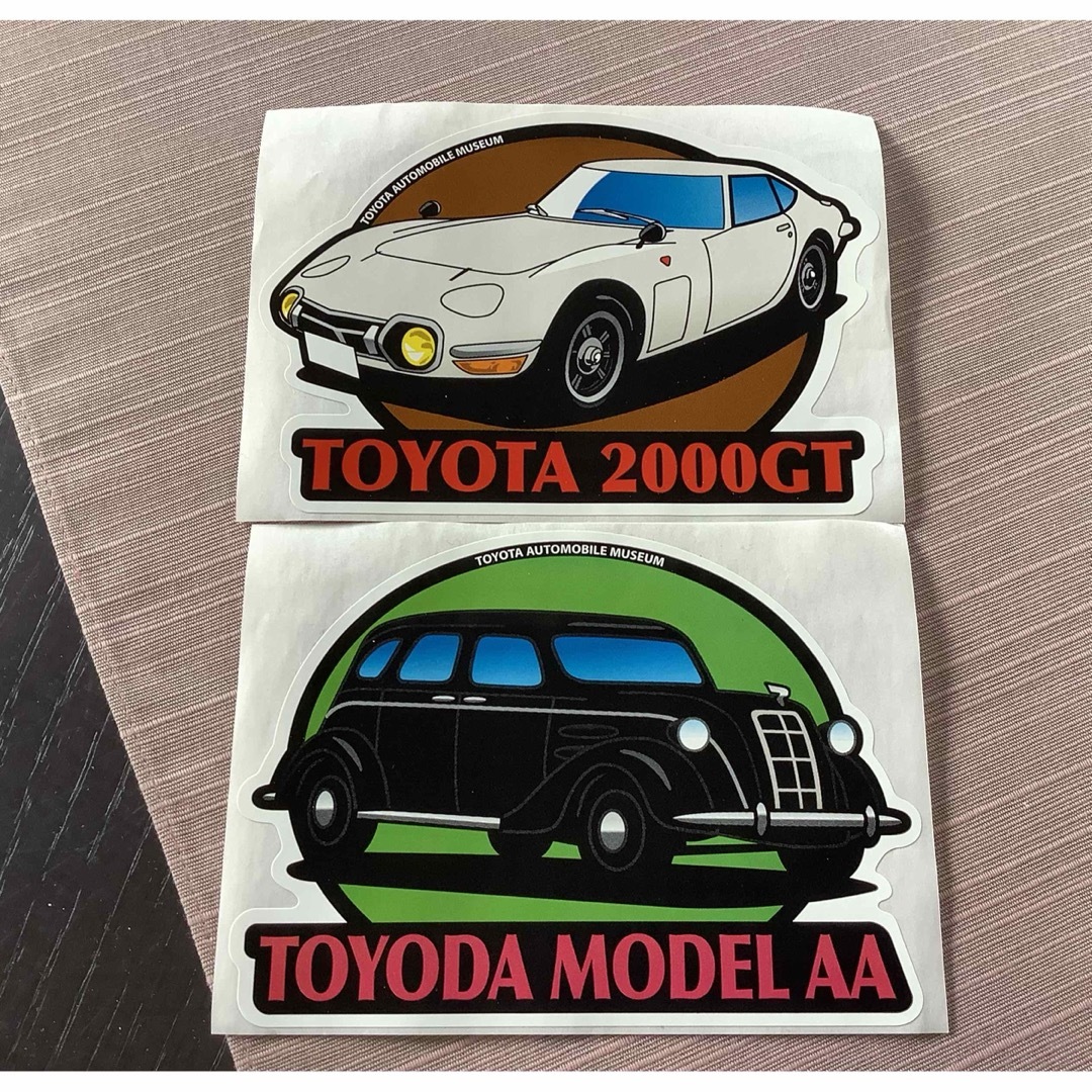 トヨタ(トヨタ)の非売品☆トヨタ博物館　ステッカー2枚☆TOYOTA 2000GT エンタメ/ホビーのコレクション(ノベルティグッズ)の商品写真