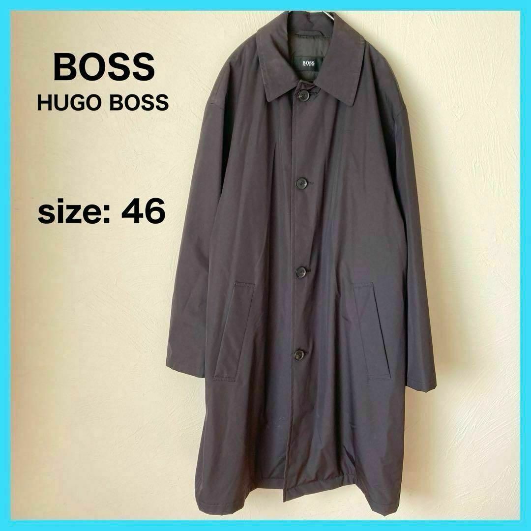 HUGO BOSS(ヒューゴボス)のHUGO BOSS ヒューゴボス ステンカラーコート アウター コート メンズ メンズのジャケット/アウター(ステンカラーコート)の商品写真