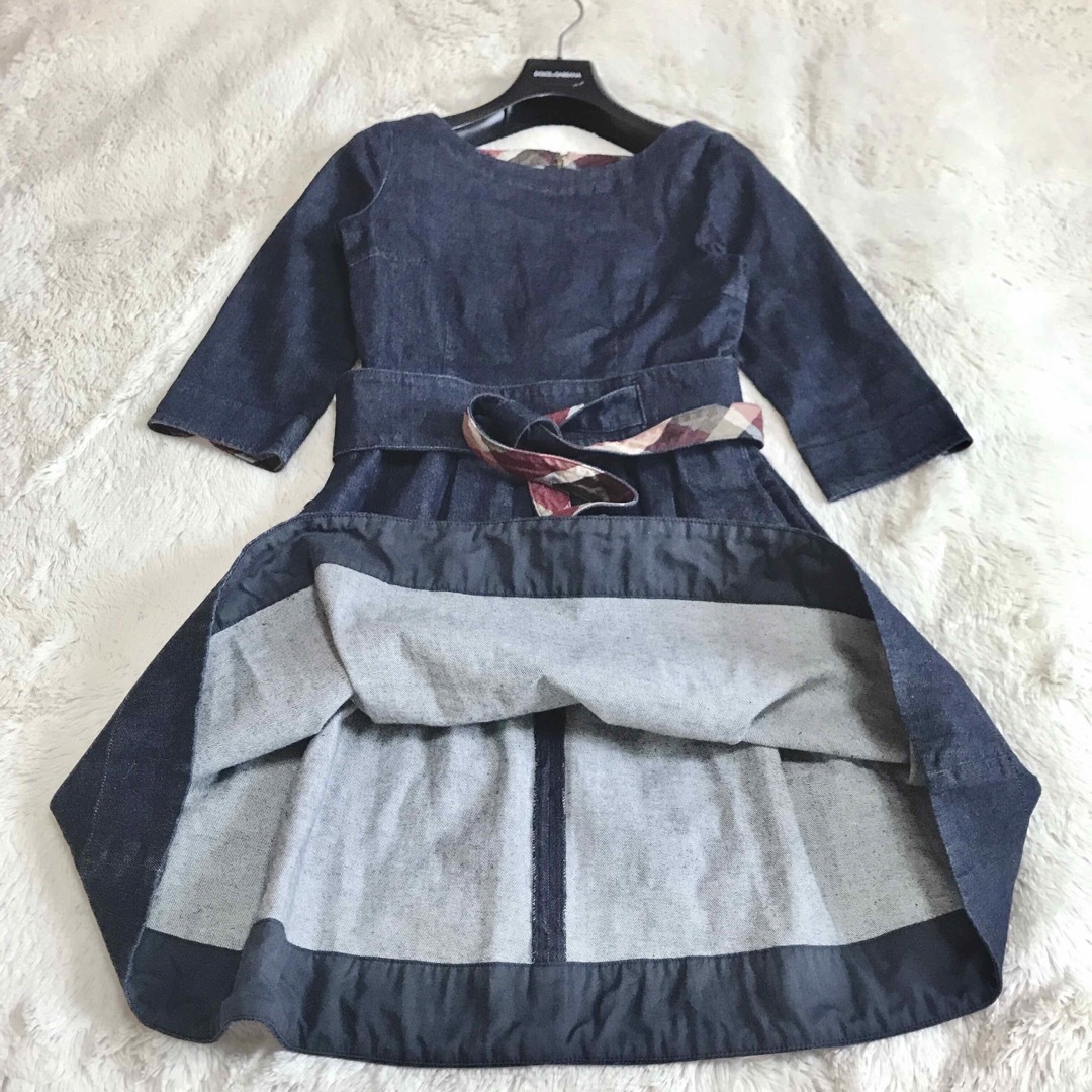ブルーレーベルクレストブリッジ Aライン ノースリーブ ウール ブルーレーベルクレストブリッジ Aライン ノースリーブ ウール