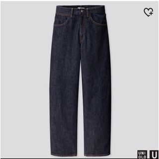 ユニクロ(UNIQLO)の新品未使用 タグ付 ♡ ワイドフィットカーブジーンズ ♡(デニム/ジーンズ)