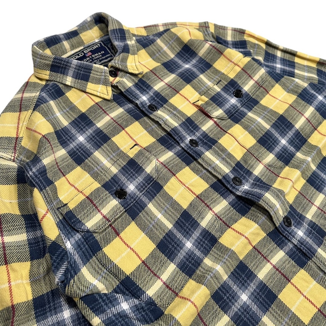 POLO RALPH LAUREN(ポロラルフローレン)のpolo sports l/s plaid check shirt yellow メンズのトップス(シャツ)の商品写真