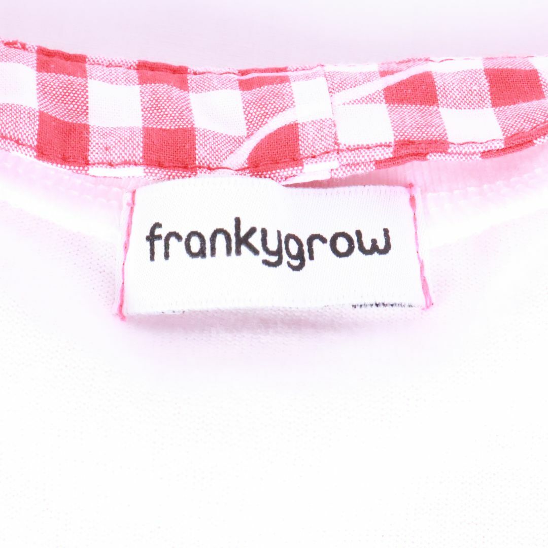 frankygrow(フランキーグロウ)のfrankygrow フランキーグロウ　トップス　赤　白　フリー レディースのトップス(シャツ/ブラウス(長袖/七分))の商品写真