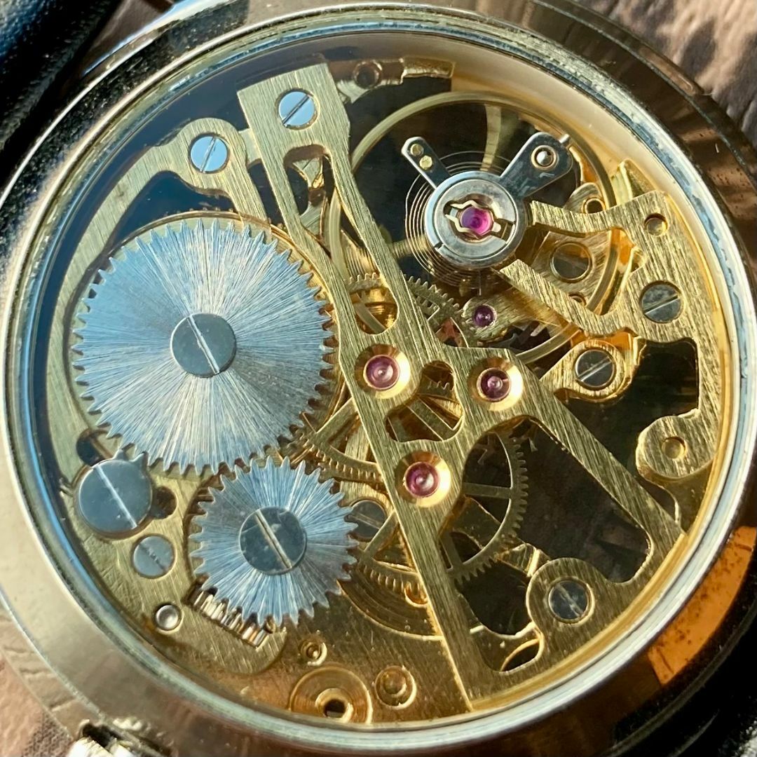 動作品】マビー・メイソン 腕時計 手巻き メンズ スケルトン
