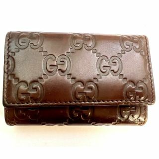 GUCCI グッチ シマ キーケース ブラウン 美品