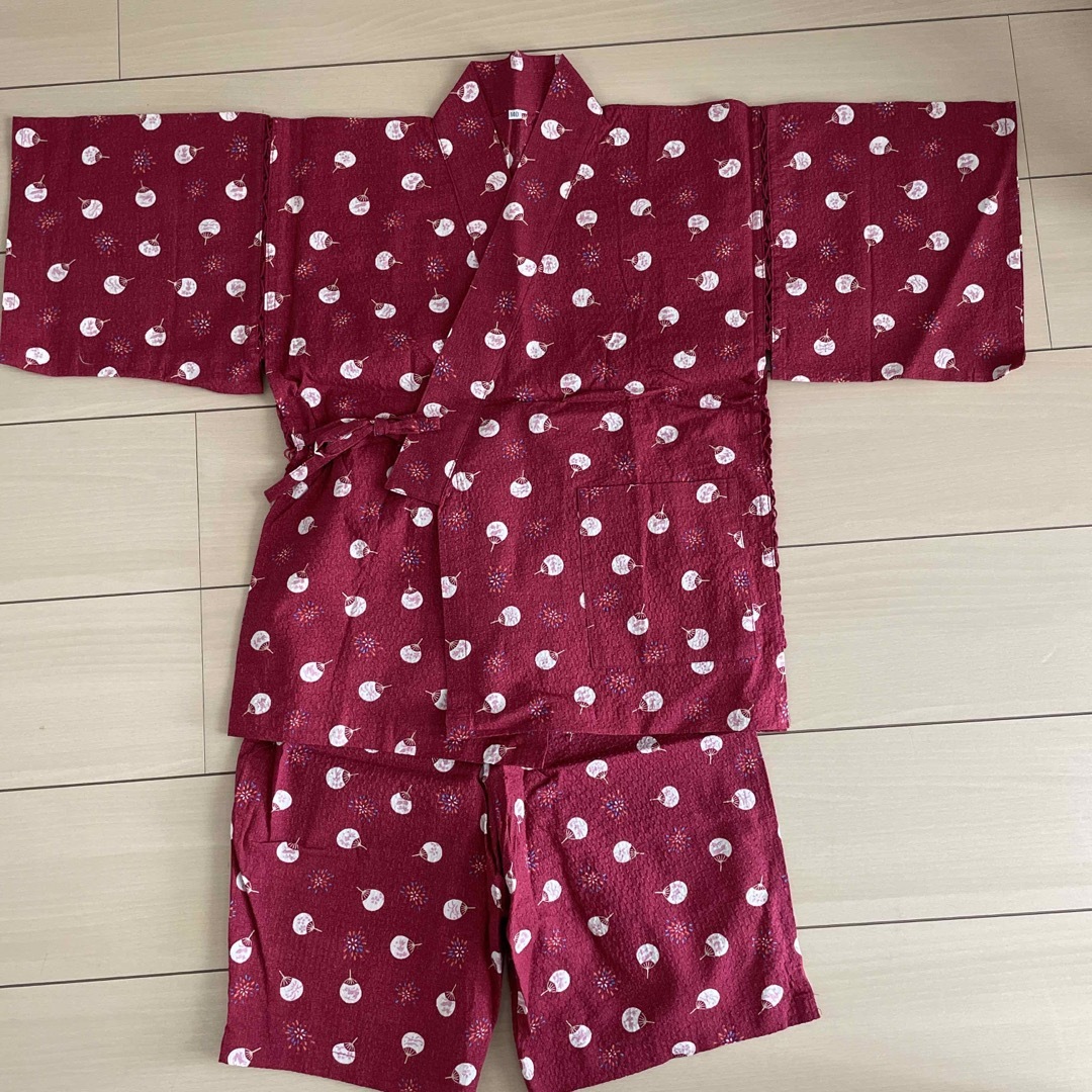 甚平　140 キッズ/ベビー/マタニティのキッズ服女の子用(90cm~)(甚平/浴衣)の商品写真