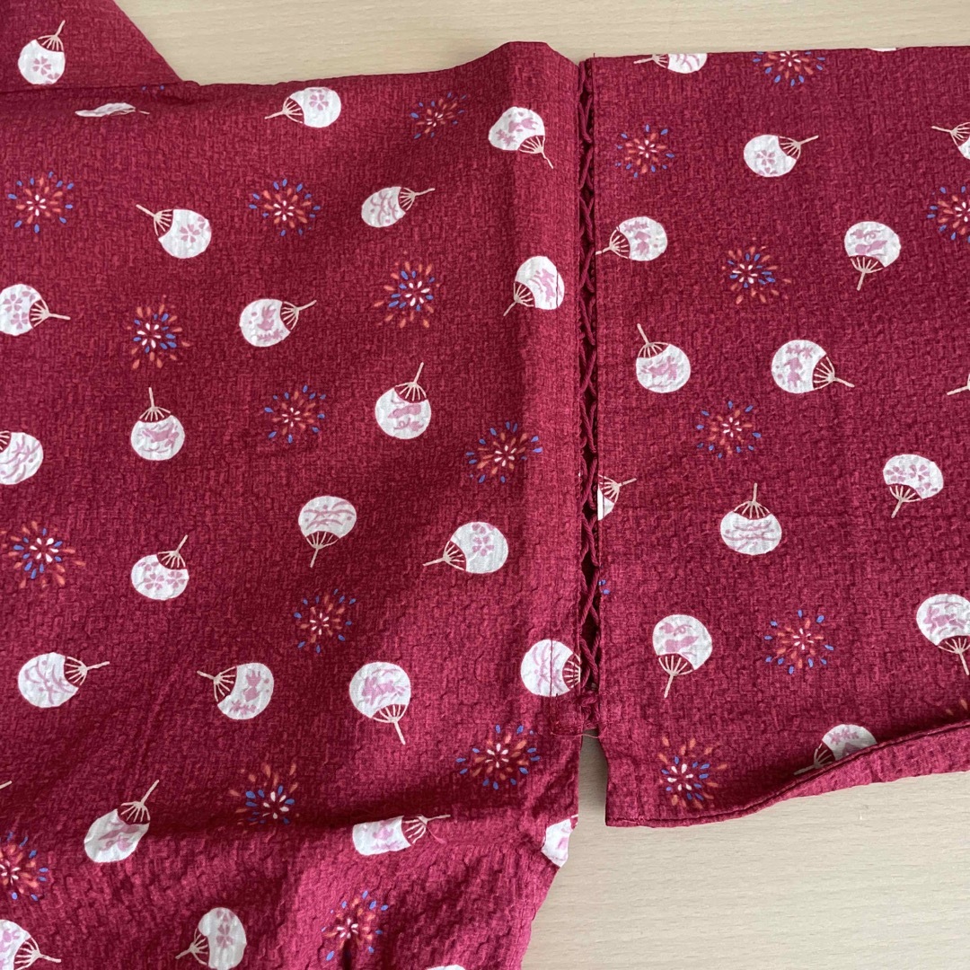 甚平　140 キッズ/ベビー/マタニティのキッズ服女の子用(90cm~)(甚平/浴衣)の商品写真