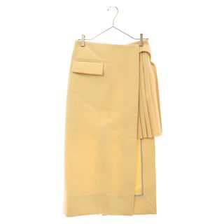 サカイ(sacai)のSacai サカイ 22AW Wool Melton Skirt メルトンウールプリーツロングスカート 22-06263 イエロー(ロングスカート)