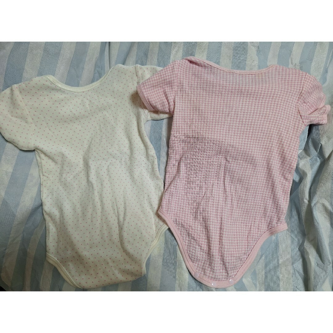 motherways(マザウェイズ)の美品　ロンパース２枚　女の子 キッズ/ベビー/マタニティのキッズ服女の子用(90cm~)(下着)の商品写真